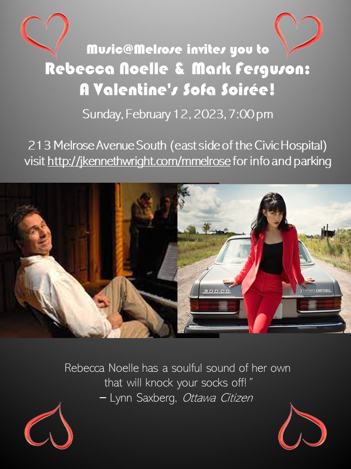Poster - Rebecca Noelle & Mark Ferguson - Music@Melrose (12 Feb 2023) 2